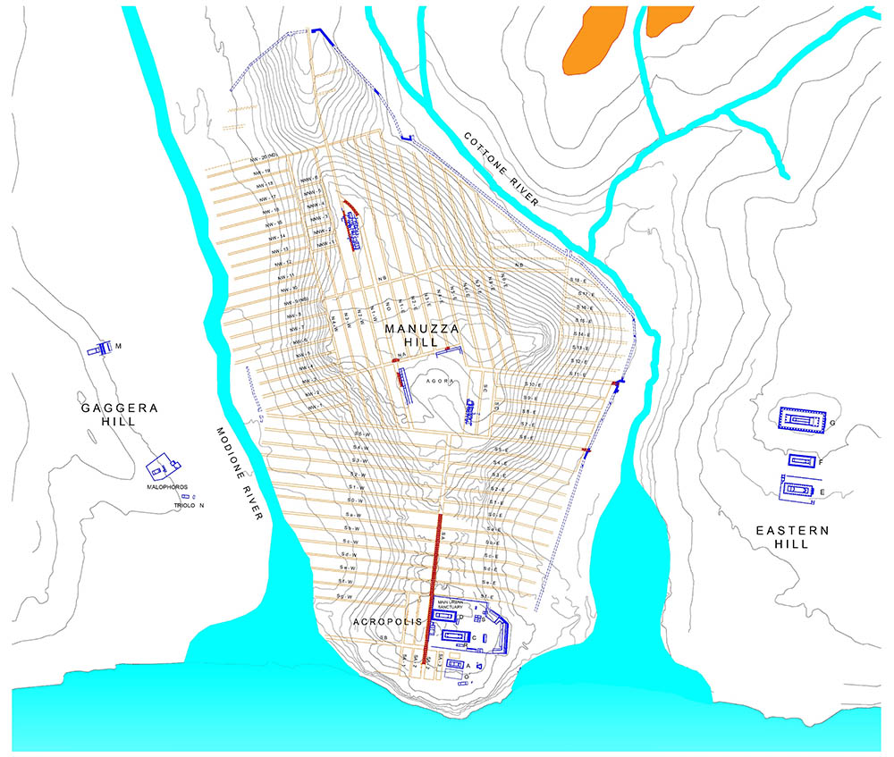 Map of Selinunte