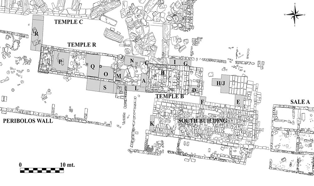 Map of a subsection of the Selinunte site