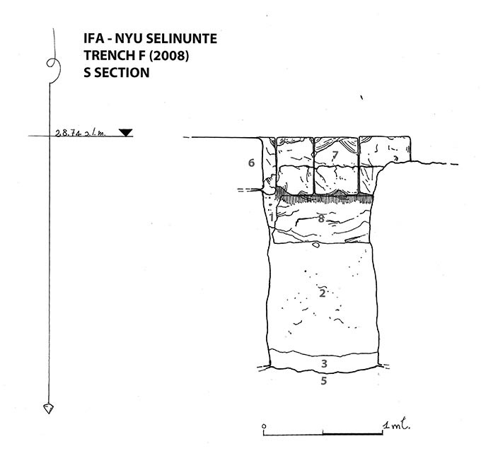 View of Trench F, South Section