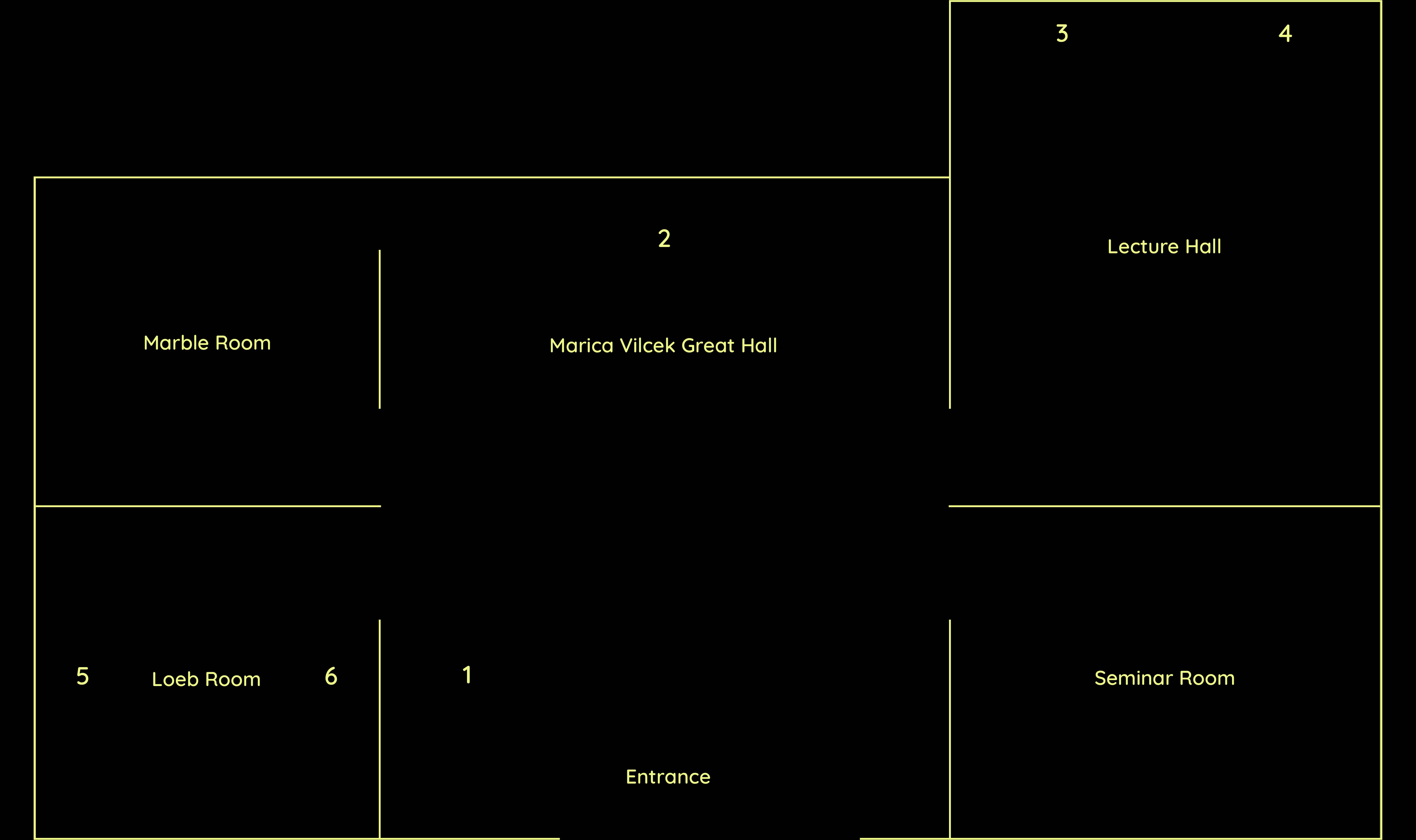 Floor plan of the Duke House first floor