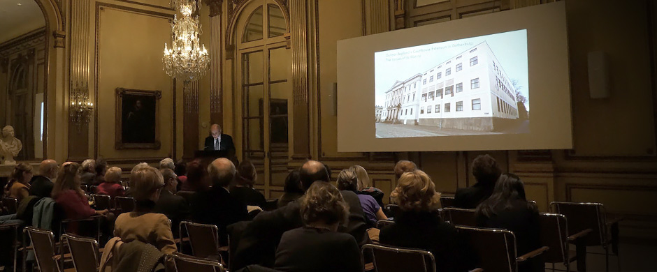 Audience listening to a recent Walter Cook Annual Lecture