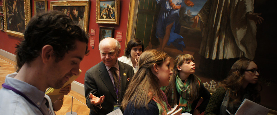 Institute Students in class at the Metropolitan Museum of Art