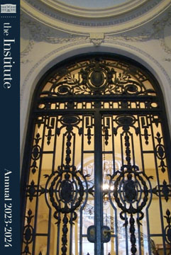 Front cover of the current Annual featuring the facade of the Duke House.