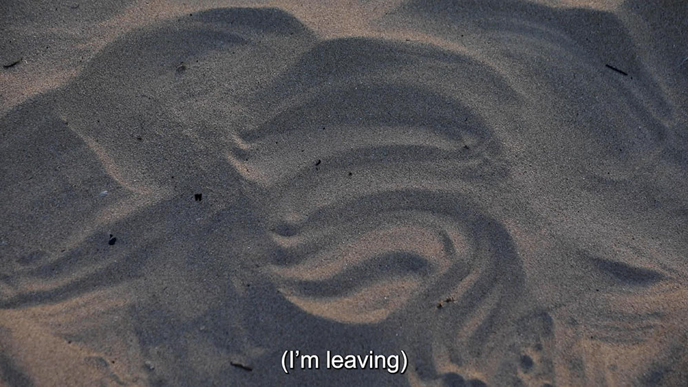 Close up of sand.